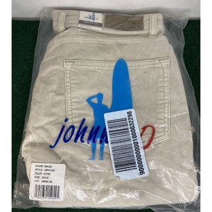 Johnnie-O Wales Men's Corduroy Five Pocket Pants in STONE Size: 32x32 NWT$158